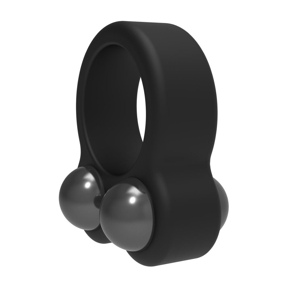 Inel Pentru Penis Ramrod 2 Greutati - Negru, 114g - Pentru Exercitii Kegel, intarirea musculaturii pelviene - Ideal pentru controlarea ejacularii si un penis mai puternic