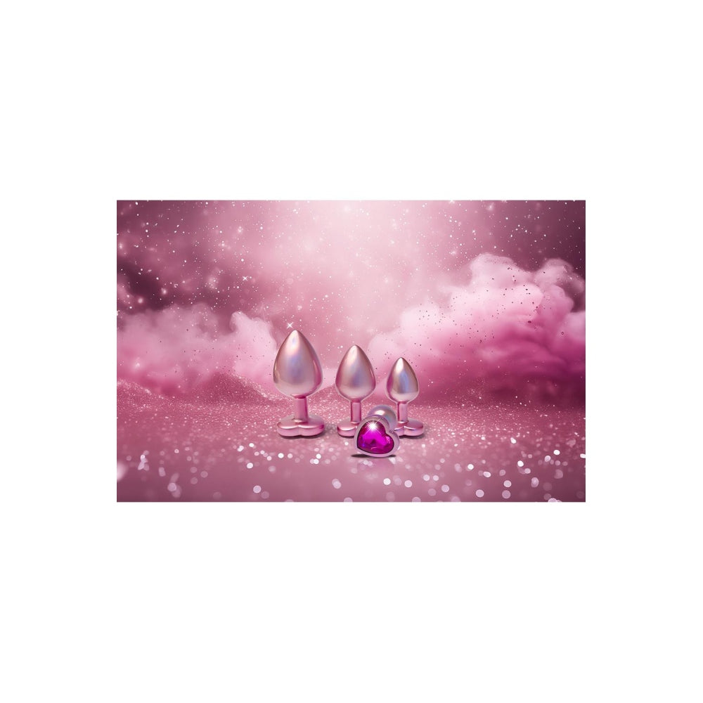 Set 3 Dopuri Anale Roz Perlat Gleaming Love