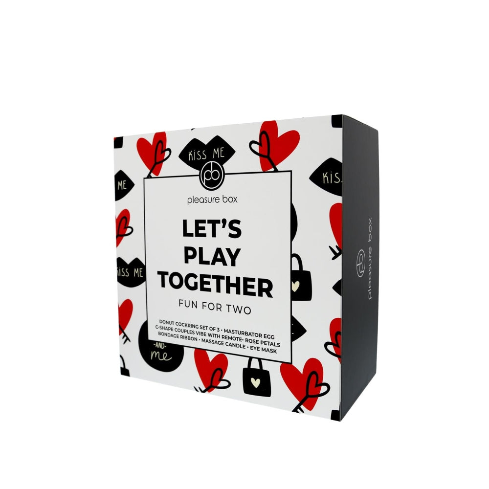Set Cadou Jucarii Erotice Dreamtoys Pleasure Box Let’s Play Together - Vibrator, Cockrings, Masturbator si Accesorii pentru Cupluri