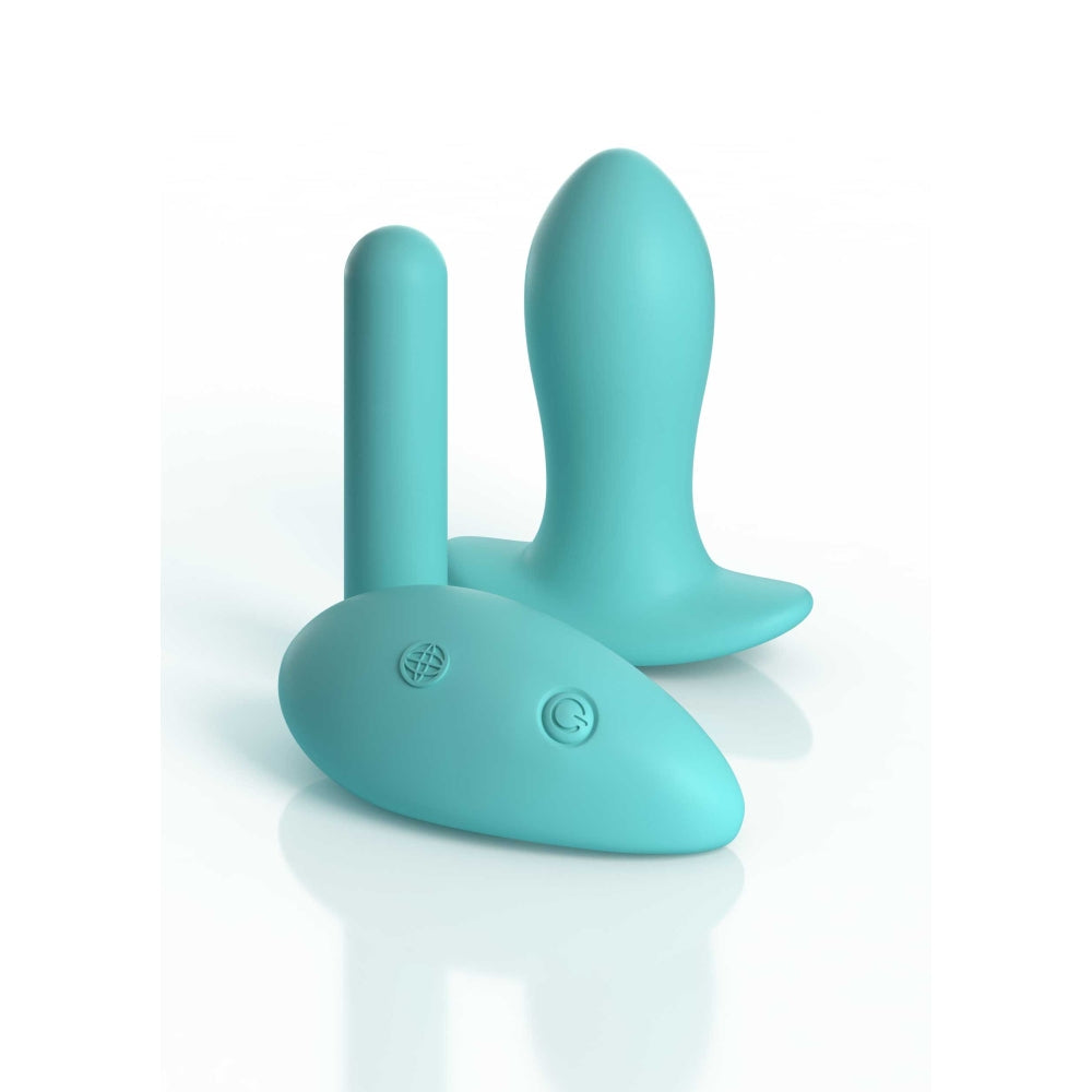 Chiloti Sexy vibratori cu telecomanda Pipedream HookUp Panties - G-String cu plug din silicon impermeabil, Alb