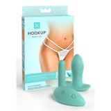 Chiloti Sexy vibratori cu telecomanda Pipedream HookUp Panties - G-String cu plug din silicon impermeabil, Alb