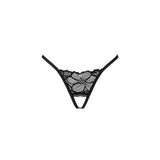Lenjerie Sexy, Chilot String Ouvert Dantela Obsessive Serafia - Design Provocator, Confortabil si Elastic, Negru