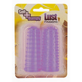 Set de Accesorii de Deget Mov cu textura nubby/bumpy pentru stimulare intensa - Design cu suprafata texturata pentru o placere sporita in timpul utilizarii