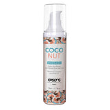 Ulei de masaj incalzitor Exsens Coconut 50 ml, natural, fara parabeni, pentru barbati, femei si cupluri, comestibil si sigur pentru corp