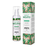 Ulei de masaj incalzitor Exsens Mint Mojito 50 ml, natural, fara parabeni, pentru barbati, femei si cupluri, comestibil si sigur pentru corp
