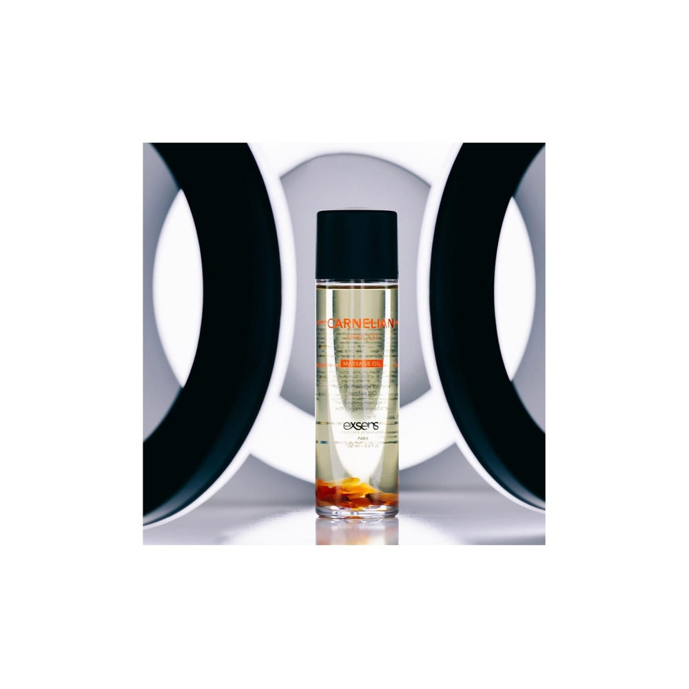 Ulei de masaj organic Exsens Carnelian Apricot certificat BIO, transparent, 100 ml