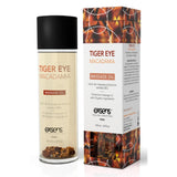 Ulei de masaj organic Exsens Tiger Eye Macadamia certificat BIO - imbogatit cu esente de ochi de tigru pentru alungarea energiilor negative - transparent, 100 ml
