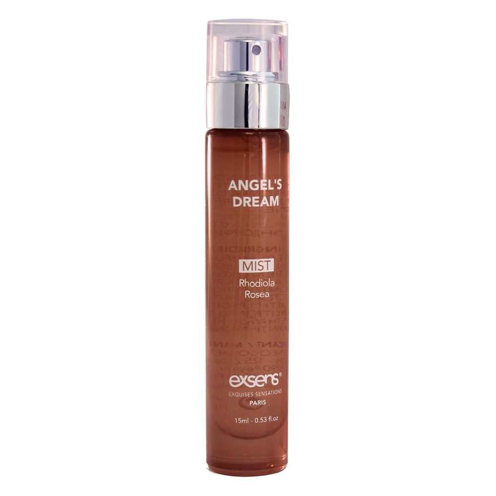 Parfum cu Endorfine Exsens Mist Angels Dream 15 ml - Formula unica cu Rhodiola Rosea - Spray pentru corp si par - Ingrediente naturale si sigure