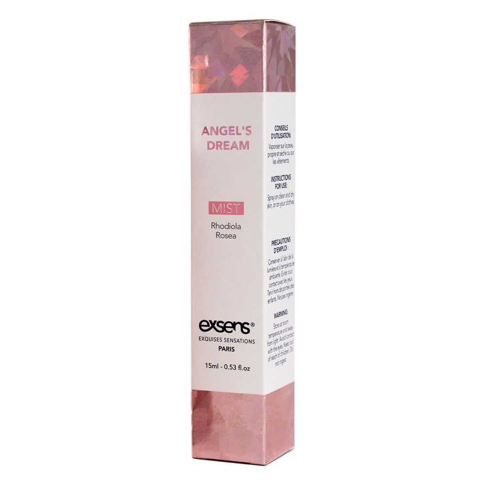 Parfum cu Endorfine Exsens Mist Angels Dream 15 ml - Formula unica cu Rhodiola Rosea - Spray pentru corp si par - Ingrediente naturale si sigure