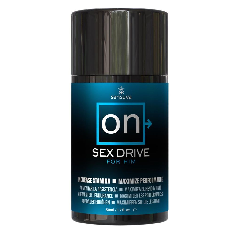 Gel Sensuva ON Sex Drive 50 ml - pentru a stimula dorinta sexuala si nivelul de testosteron - Tehnologie transdermica - Ajuta la reducerea grasimii corporale