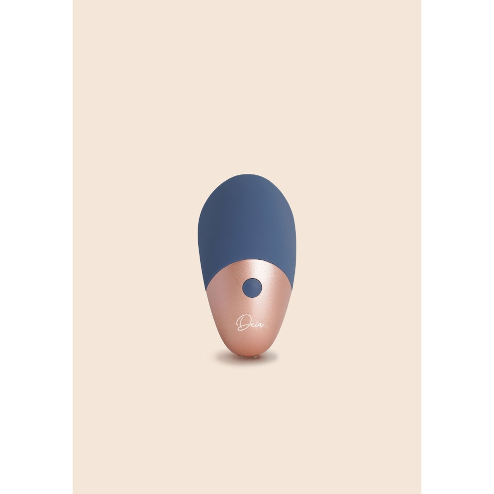 Vibrator SMART cu Suctiune Deia the Arouser, Albastru, 10 Moduri Vibratii