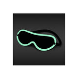 Masca Fosforescenta Bondage NS Novelties GLO - luceste verde - piele sintetica - blindfold confortabil pentru jocuri erotice