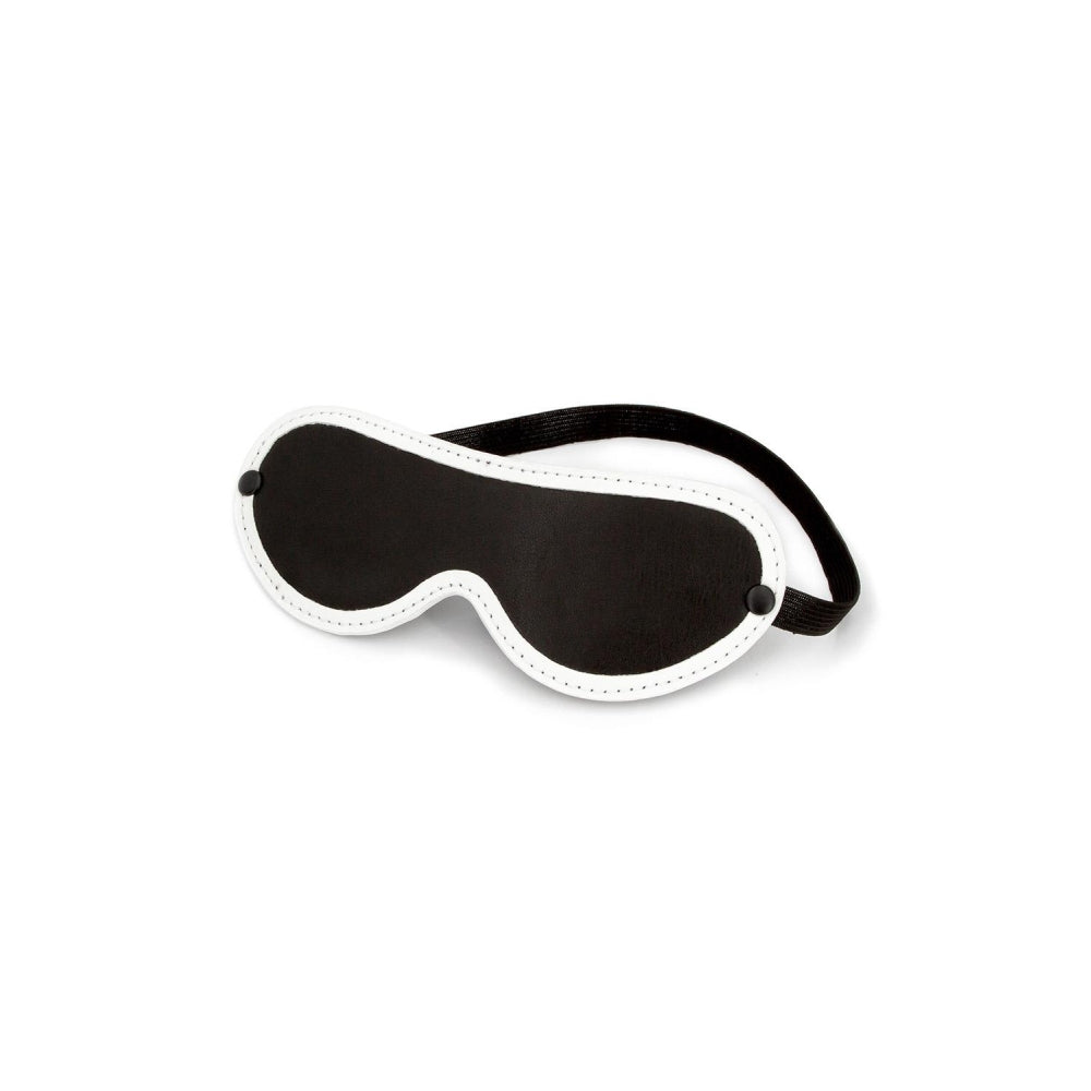 Masca Fosforescenta Bondage NS Novelties GLO - luceste verde - piele sintetica - blindfold confortabil pentru jocuri erotice