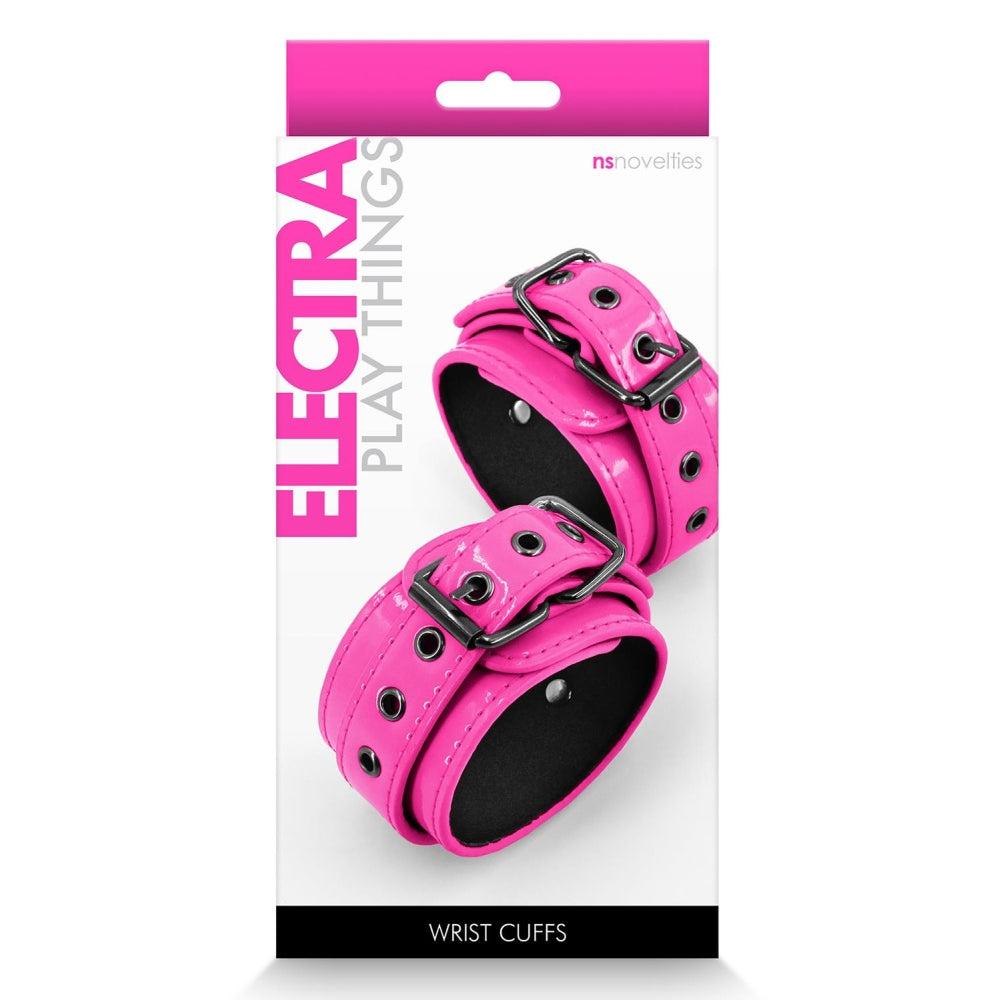 Catuse BDSM Bondage Electra Play Things din piele sintetica, captusite cu neopren, ajustabile si usor de curatat - Accesorii Bondage de calitate