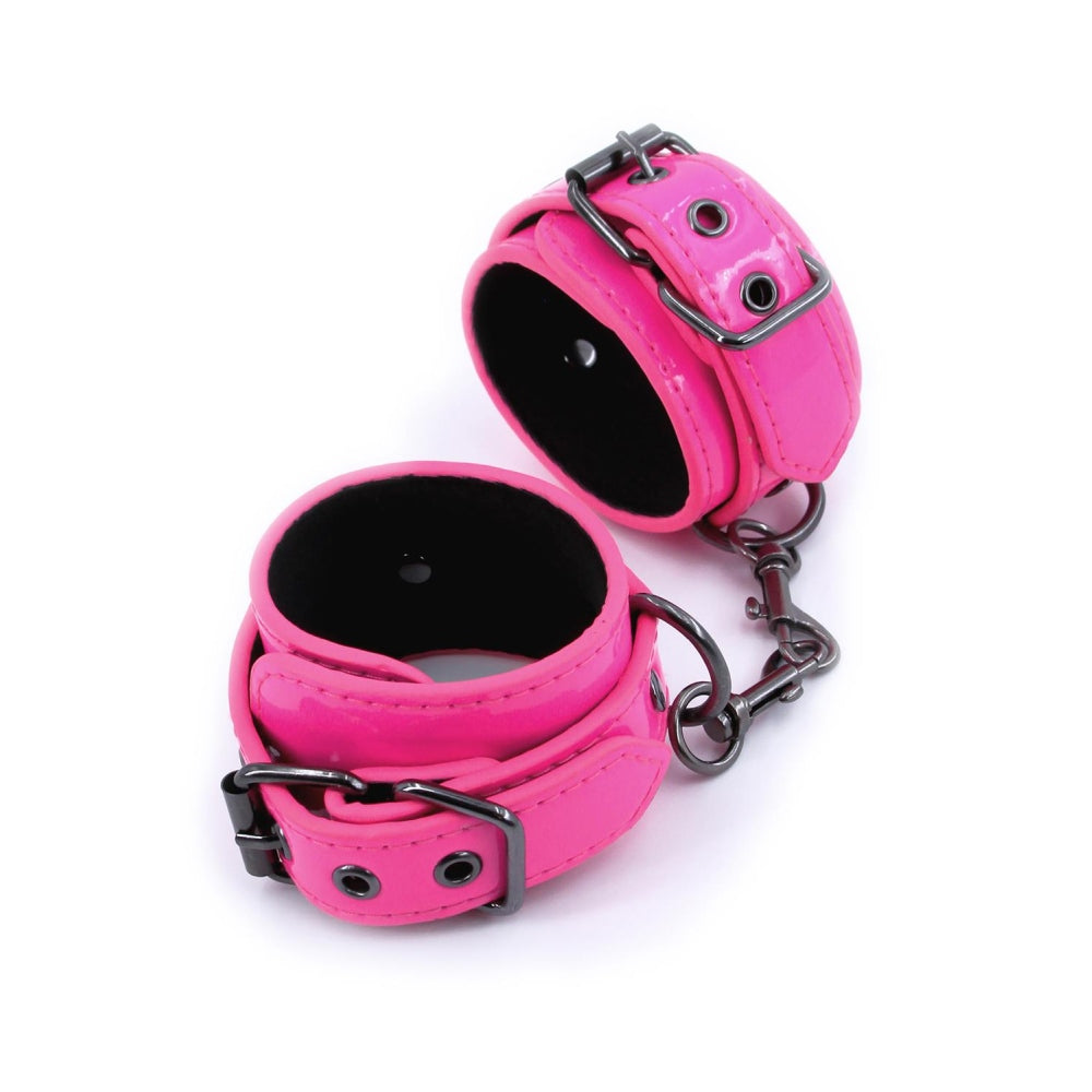 Catuse BDSM Bondage Electra Play Things din piele sintetica, captusite cu neopren, ajustabile si usor de curatat - Accesorii Bondage de calitate