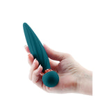 Vibrator NS Novelties Sugar Pop Twist 16 cm - silicon moale turcoaz - reincarcabil - ax cu rotatie - 7 Functii - compatibil cu toti lubrifiantii - rezistent la apa IPX7