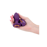 Dop Anal Vibrant Inya Alpine Butt Plug cu telecomanda, Medium, Mov, 6 Moduri Viteza, 10 Functii, wireless, impermeabil IPX7, 9.8 cm