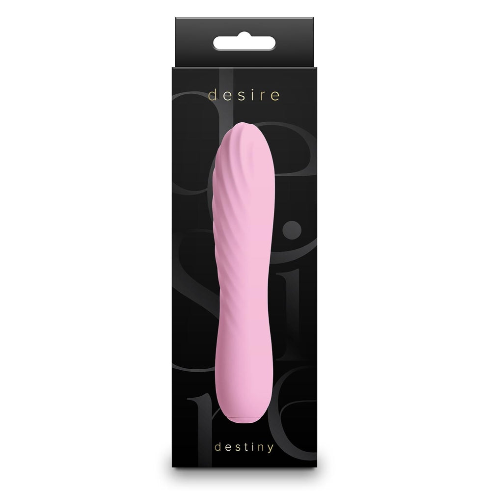 Vibrator Rumbling NS Novelties Desire Destiny Azalea, Roz, 3 Moduri Viteza, 7 Moduri Vibratii, 14.5 cm