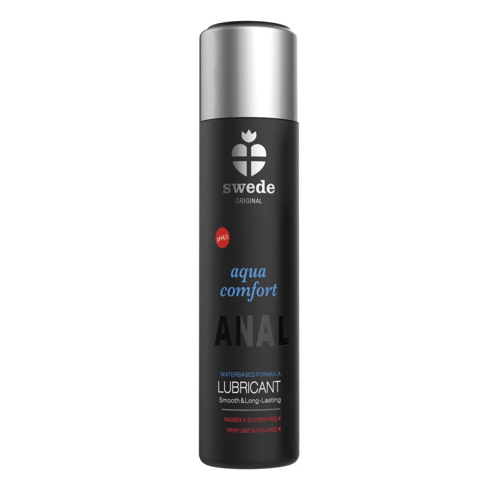Lubrifiant Anal SWEDE Original Aqua Comfort 60 ml - lubrifiant pe baza de apa, formula de lunga durata - fara parabeni, glicerina si propilen glicol, sigur pentru piele sensibila