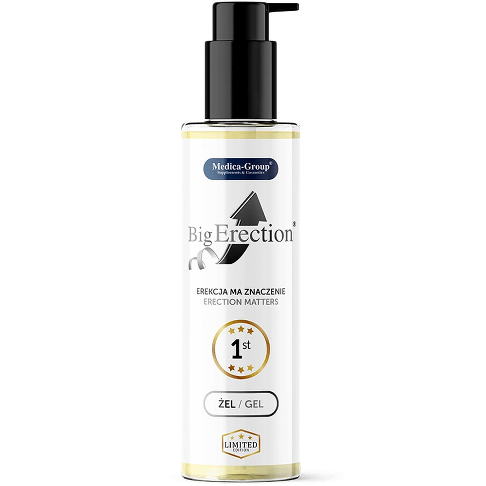 Gel Intim Medica-Group BigErection 150ml - gel pentru o erectie mai puternica si mai buna - ajuta cu controlarea ejacularii premature - gel intim pentru barbati