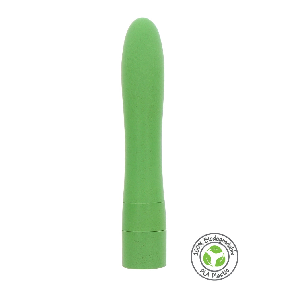 Vibrator Clasic VEGAN Bullet, Verde, 17 cm, Multi Viteze de Vibratii