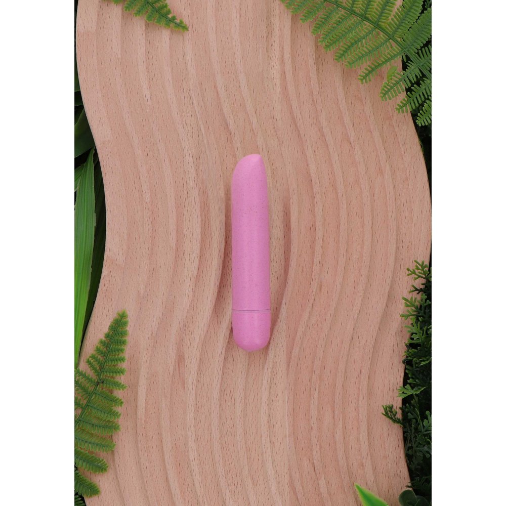 Vibrator Clasic Bio Bullet, Roz, 4 Moduri Vibratii, 3 Moduri Viteza, 9.5 cm
