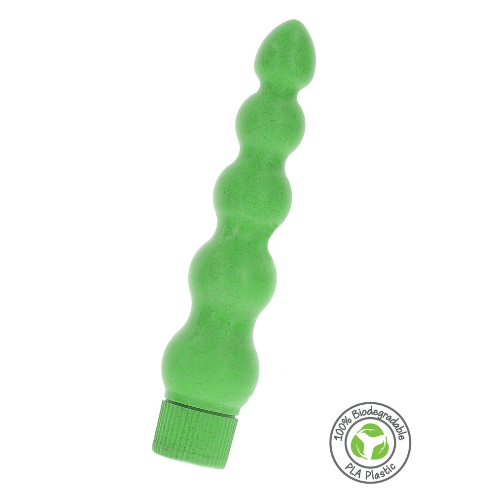 Vibrator Clasic ECO Biodegradabil, Verde, 18.5 cm