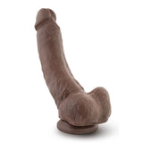 Dildo Realistic Mr Major Blush Novelties Dr. Skin 23 cm Lungime 5 cm Grosime cu Baza cu Ventuza si Testicule, Jucarie Sexuala pentru Femei, Barbati, Cupluri, Jucarie pentru Incepatori, Ciocolata