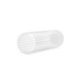 Masturbator Blush M for Men Stroke Sleeve Clear - 13.9 cm - reversibil cu nodule moi sau senzatii netede - fara parfum, ftalati, parafine sau latex - potrivit pentru jocuri solo sau accessoriu pentru sex oral in cuplu - transparent