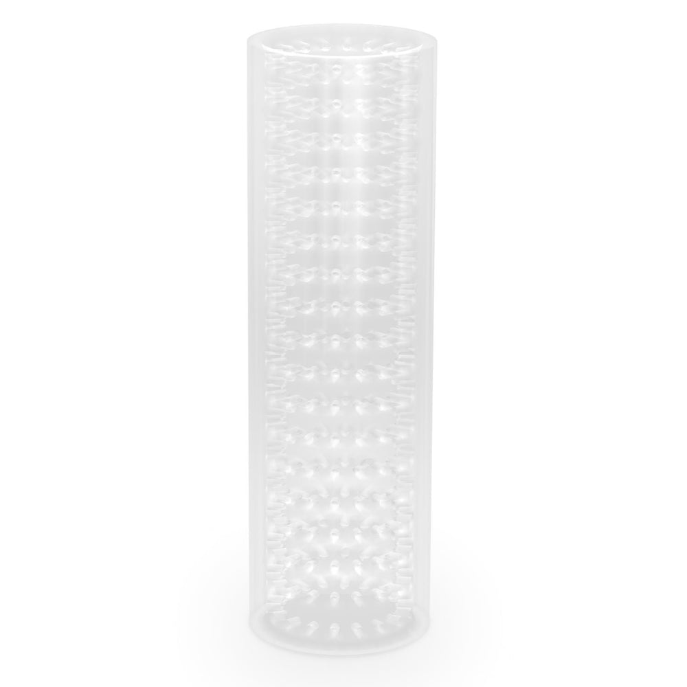 Masturbator Blush M for Men Stroke Sleeve Clear - 13.9 cm - reversibil cu nodule moi sau senzatii netede - fara parfum, ftalati, parafine sau latex - potrivit pentru jocuri solo sau accessoriu pentru sex oral in cuplu - transparent