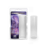 Masturbator Blush M for Men Stroke Sleeve Clear - 13.9 cm - reversibil cu nodule moi sau senzatii netede - fara parfum, ftalati, parafine sau latex - potrivit pentru jocuri solo sau accessoriu pentru sex oral in cuplu - transparent
