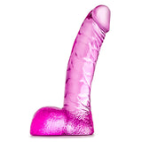 Dildo realist Blush Novelties Naturally Yours Ding Dong - 13.9 cm lungime - 3.8 cm grosime - Compatibil cu hamuri, ventuza pentru joc hands-free - Jucarie sexuala pentru barbati, femei, cupluri - Roz transparent