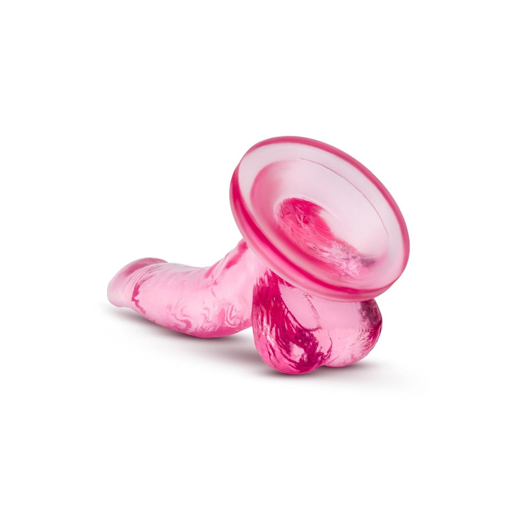 Dildo Realist Blush Novelties Naturally Yours Mini Cock 12 cm cu Baza cu Ventuza, Compatibil cu Ham, Jucarie Sexuala pentru Femei – Roz