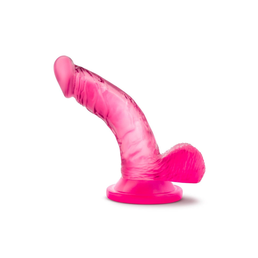Dildo Realist Blush Novelties Naturally Yours Mini Cock 12 cm cu Baza cu Ventuza, Compatibil cu Ham, Jucarie Sexuala pentru Femei – Roz