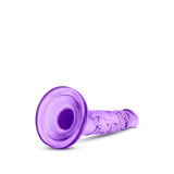 Dildo Realist Blush Novelties Naturally Yours Mini Cock 12,7 cm cu Baza cu Ventuza, Compatibil cu Ham, Jucarie Sexuala pentru Femei – Mov