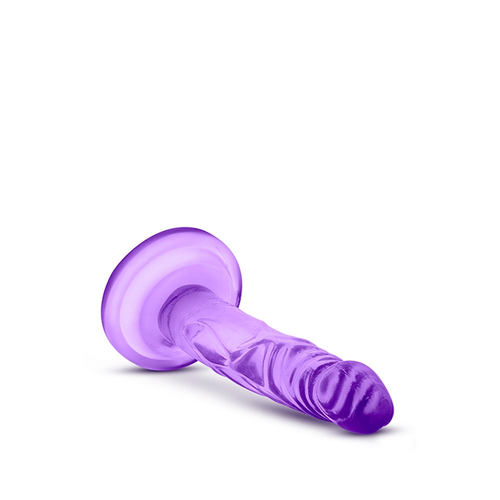 Dildo Realist Blush Novelties Naturally Yours Mini Cock 12,7 cm cu Baza cu Ventuza, Compatibil cu Ham, Jucarie Sexuala pentru Femei – Mov