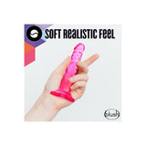 Dildo Realist Blush Novelties Naturally Yours Mini Cock 12,7 cm cu Baza cu Ventuza, Compatibil cu Ham, Jucarie Sexuala pentru Femei – Roz