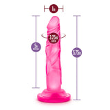 Dildo Realist Blush Novelties Naturally Yours Mini Cock 12,7 cm cu Baza cu Ventuza, Compatibil cu Ham, Jucarie Sexuala pentru Femei – Roz