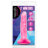 Dildo Realist Blush Novelties Naturally Yours Mini Cock 12,7 cm cu Baza cu Ventuza, Compatibil cu Ham, Jucarie Sexuala pentru Femei – Roz