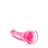 Dildo Realist Blush Novelties B Yours Sweet n Hard 6 – 21,5 cm Lungime, 5 cm Grosime – Compatibil cu Hamuri, Baza cu Ventuza pentru Jocuri Fara Maini – Jucarie Sexuala Moale si Realista pentru Barbati, Femei si Cupluri – Roz Transparent