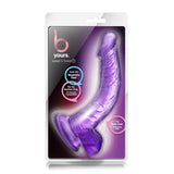 Dildo realist Blush Novelties B Yours Sweet n Hard 7 - 21.5 cm lungime - 3.8 cm grosime - Compatibil cu hamuri, ventuza pentru joc hands-free - Jucarie sexuala pentru barbati, femei, cupluri - Mov transparent