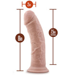 Blush Novelties, Dr Skin, Dildo Realist 20cm Lungime Mare - 5cm Grosime Extra - Ventuza Puternica Compatibil Ham StrapOn pentru Joc Fara Maini - Jucarie Sex pentru Femei Barbati, Sigura pentru Corp, Culoarea Pielii