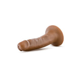 Blush Novelties Dr. Skin - Dildo Realist Moale 14 cm cu Ventuza - Dildo Mic Compatibil cu Ham pentru Pegging, Jucarii Sexuale Anale Adult pentru Femei - Jucarii Sexuale Sculptate pentru Cupluri - Mocha