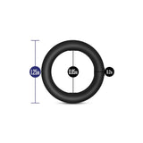 Blush Performance VS2 - Inele Penis Puria Silicon - Set de Inele C Flexibile si Durabile pentru Erectie - 3.8 cm diametru, Compatibile cu Ham Strap On - Set 3 Bucati pentru Marirea Penisului - Negru