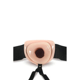 Dildo Blush Novelties Dr. Skin Hollow Strap On 16.5 cm cu Ham Elastic – Jucarie Sexuala pentru Femei si Adulti, Culoare Pielii