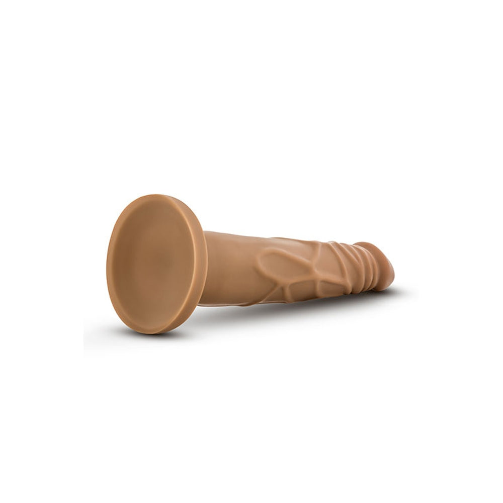 Dildo Realist Blush Novelties Dr. Skin 19cm cu Baza cu Ventuza Puternica, Mocha