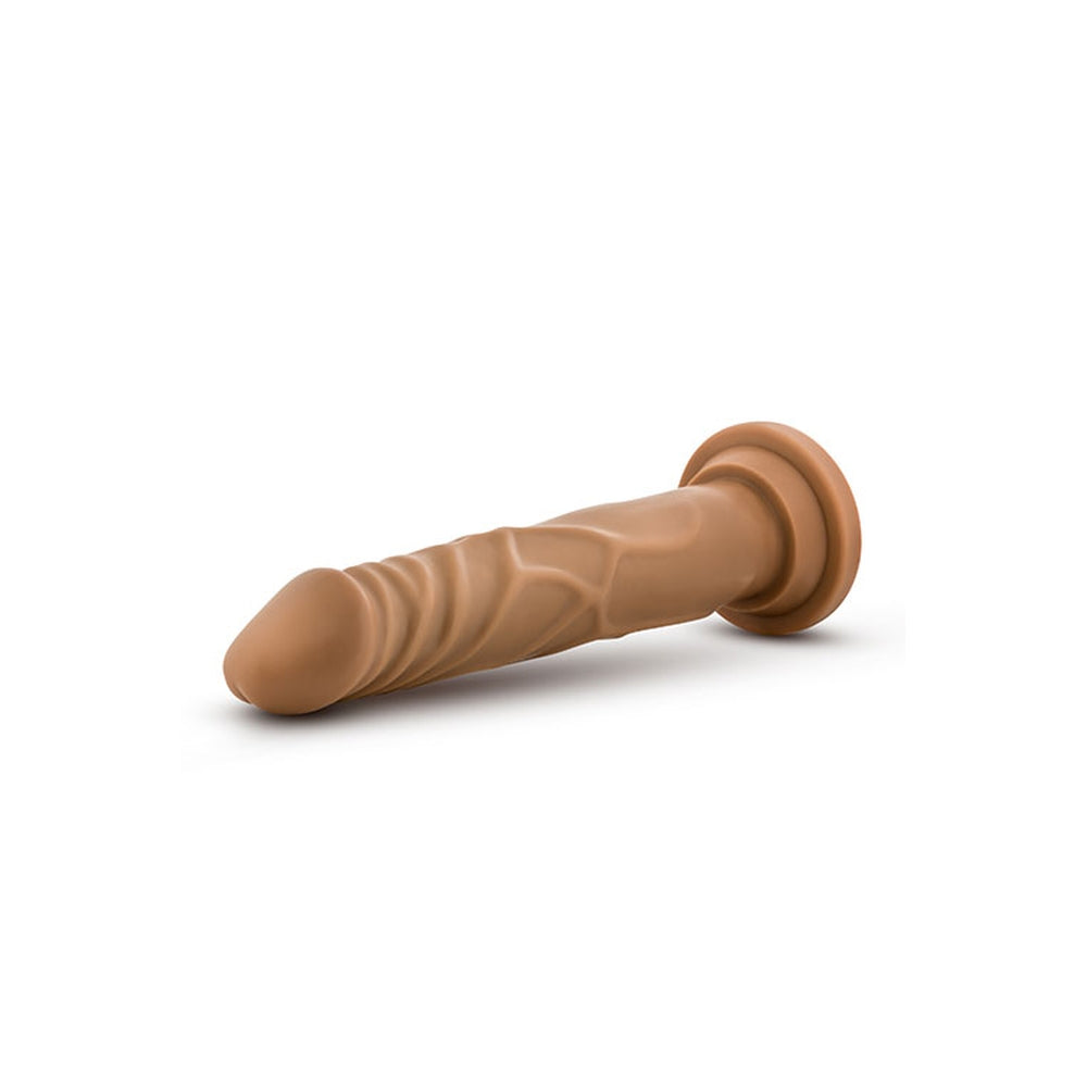 Dildo Realist Blush Novelties Dr. Skin 19cm cu Baza cu Ventuza Puternica, Mocha