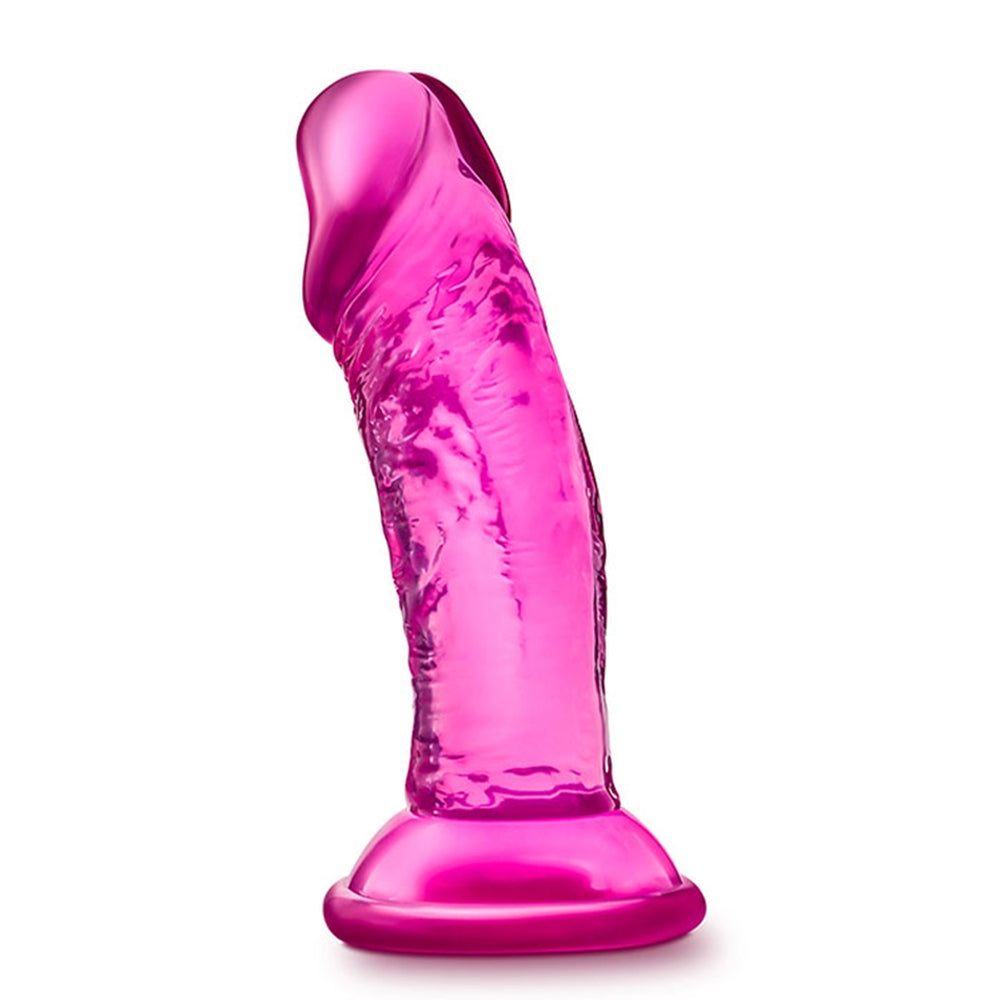 Dildo Realist Scurt Blush Novelties Sweet n' Small 11,4 cm cu Baza cu Ventuza, Compatibil cu Hamuri Strap-On, Jucarie Sexuala pentru Femei, Roz