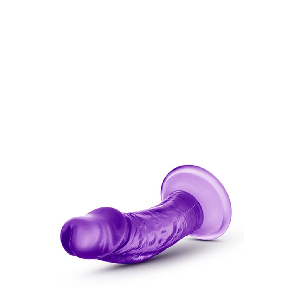 Dildo Realist Scurt Blush Novelties Sweet n' Small 11,4 cm cu Baza cu Ventuza, Compatibil cu Hamuri Strap-On, Jucarie Sexuala pentru Femei, Mov