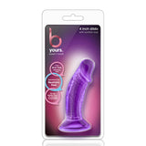 Dildo Realist Scurt Blush Novelties Sweet n' Small 11,4 cm cu Baza cu Ventuza, Compatibil cu Hamuri Strap-On, Jucarie Sexuala pentru Femei, Mov